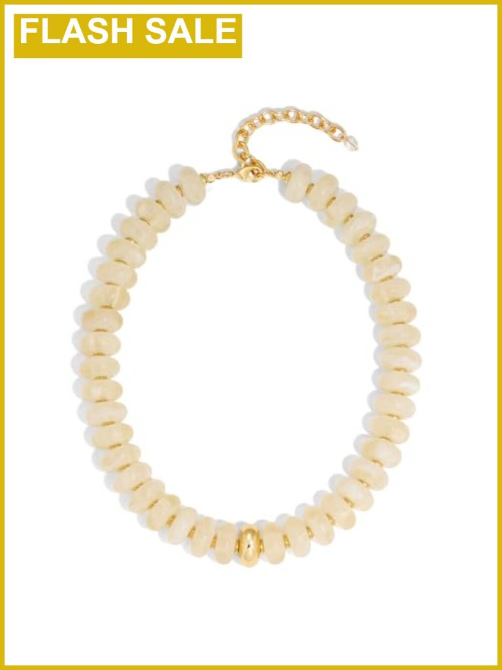 Chunky Beaded Choker Necklace Resin Lobster Clasp Women Jewelry